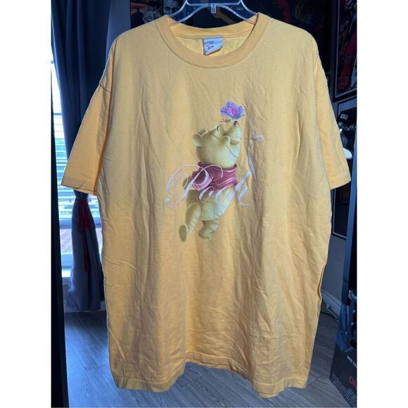 Vintage Y2K Disney Winnie The Pooh Glitter Tee - Picture 1 of 6